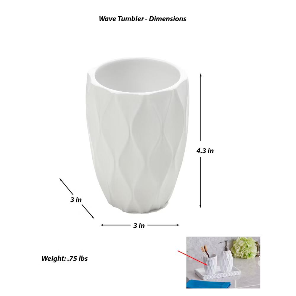 Trading Wave White Tumbler - Image 4