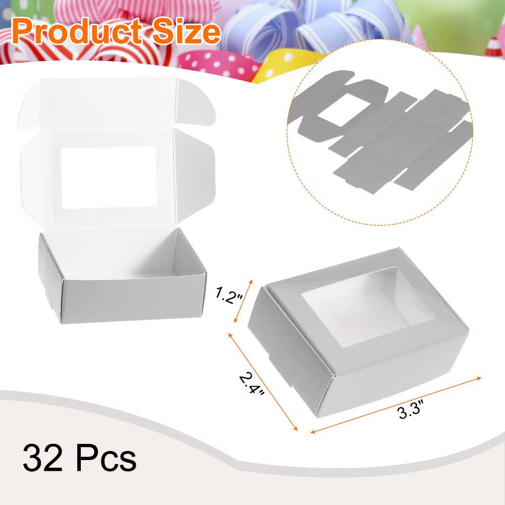 Durable Soap Packaging Boxes Window Design Versatile Applications Gift Box 32 Pcs - Image 24