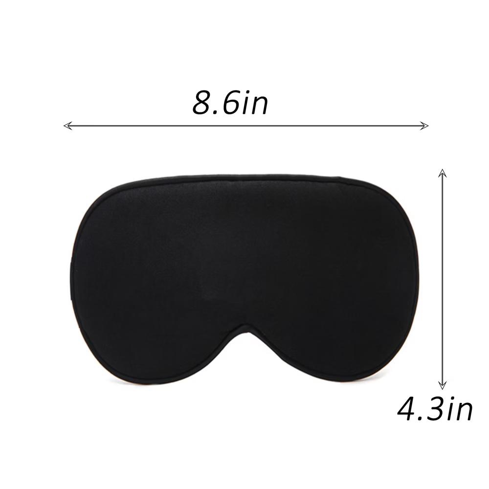 Silk Sleep Mask Soft Eye Mask Adjustable Strap Light Blocking Sleeping Eye Cover for Travel Nap Night Sleep - Image 2
