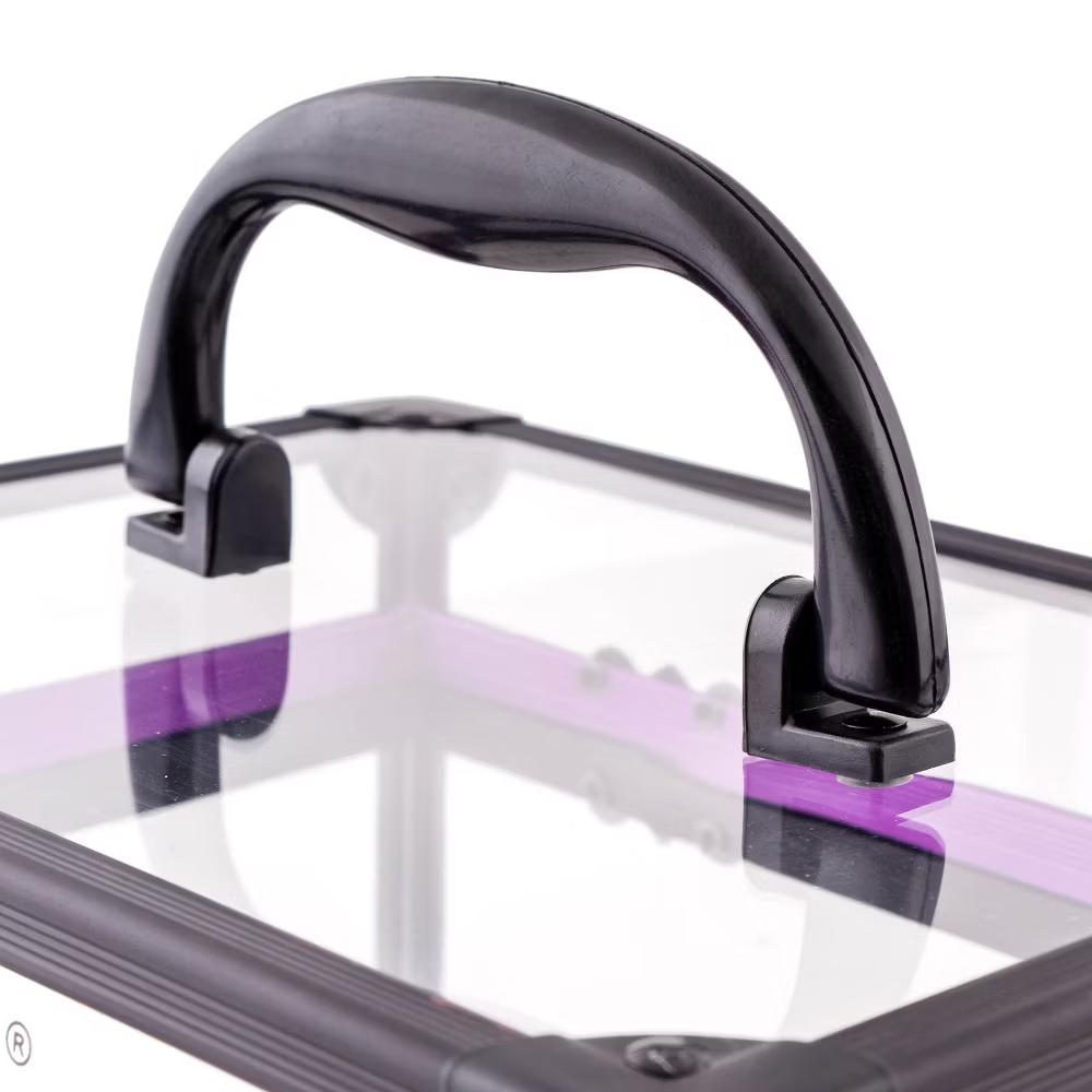 SHANY Clear Cosmetics and Toiletry Train Case - Image 3