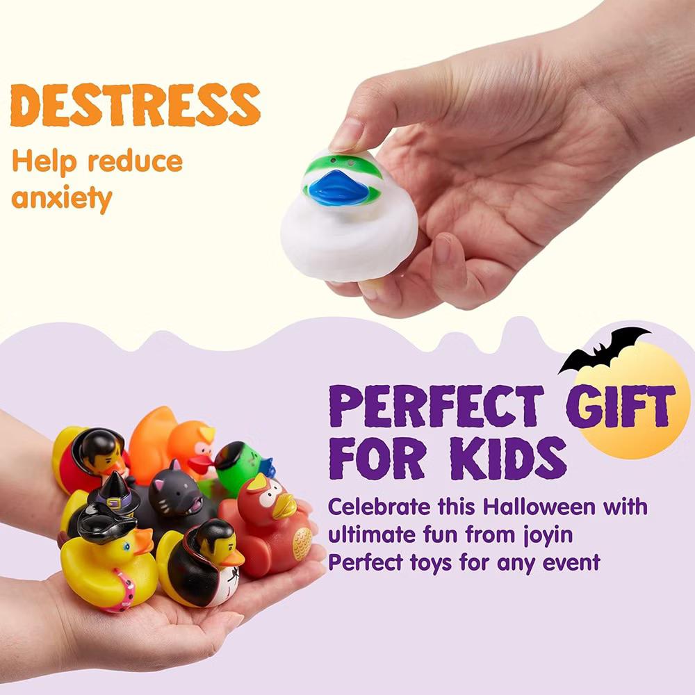 Halloween Party Supplies, Rubber Ducks Party Toys for Halloween Goodie Bag Fillers Decorations School Classroom Game Prizes Baby Bath Toy - Image 17