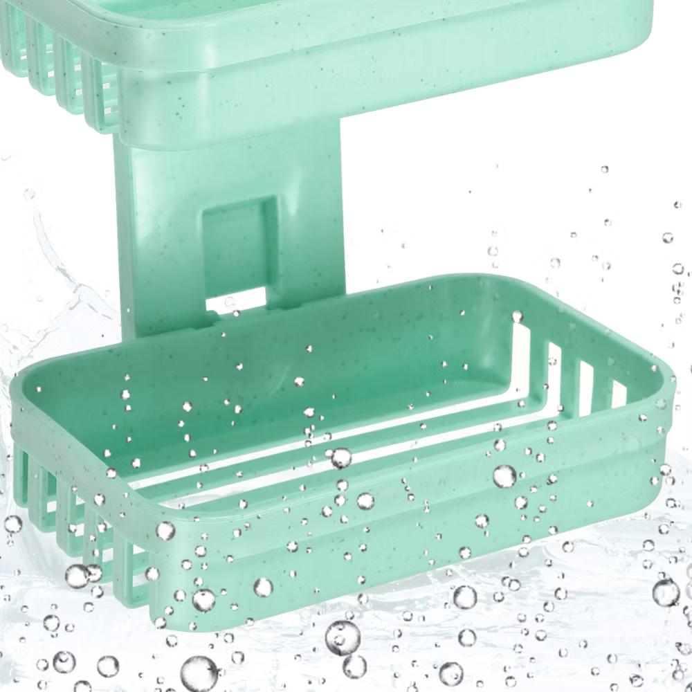 Plastic Soap Dish Keep Soap Dry Soap Cleaning Storage Drill Free Soap Holder for Home Bathroom Kitchen 1 Pc - Image 15