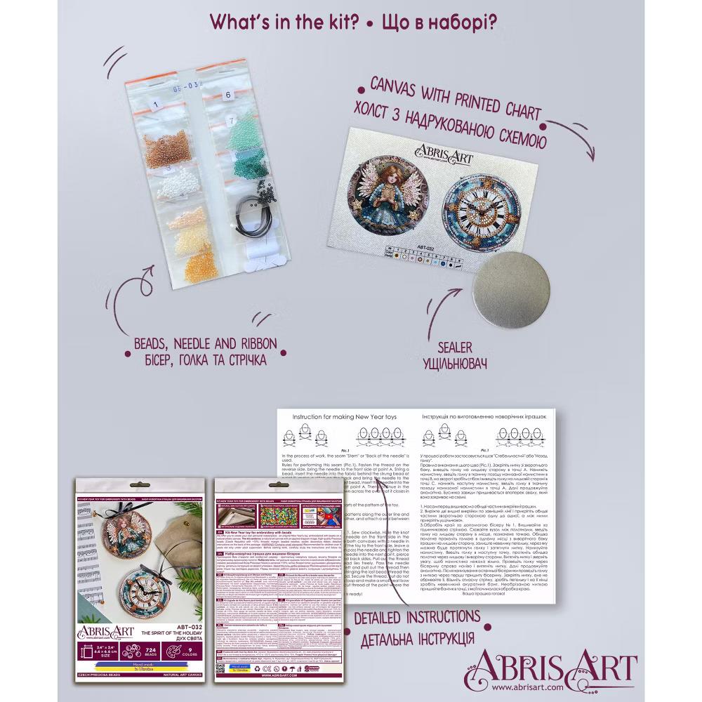 Art Bead Embroidery Kit Decoration - The spirit of the holiday ABT-032 - Image 6