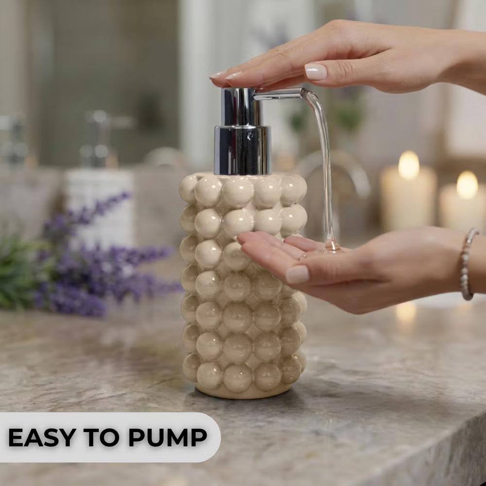Better Trends Nova Bathroom Accessories 100% Resin Impeccably Crafted Soap Dispenser with Rust-Proof Pump for Bathroom & Kitchen Countertops - Image 29