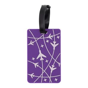 Airplane Lines Pattern Luggage Tag 1 Pc