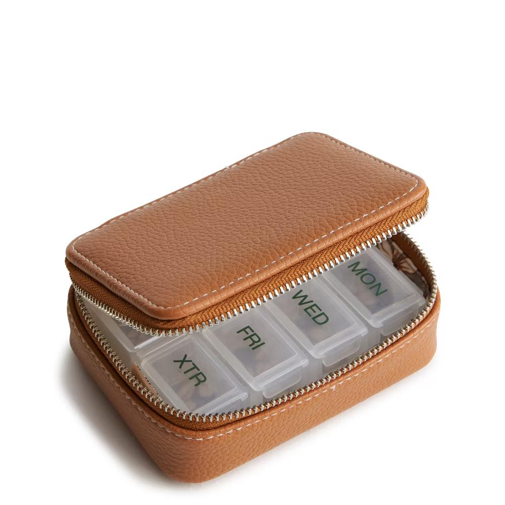 Women's Outlet Faux Leather Essential Travel Pill Case - Image 13