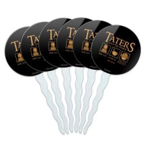 Lord of the Rings Taters Cupcake Picks Toppers Decoration Set of 6