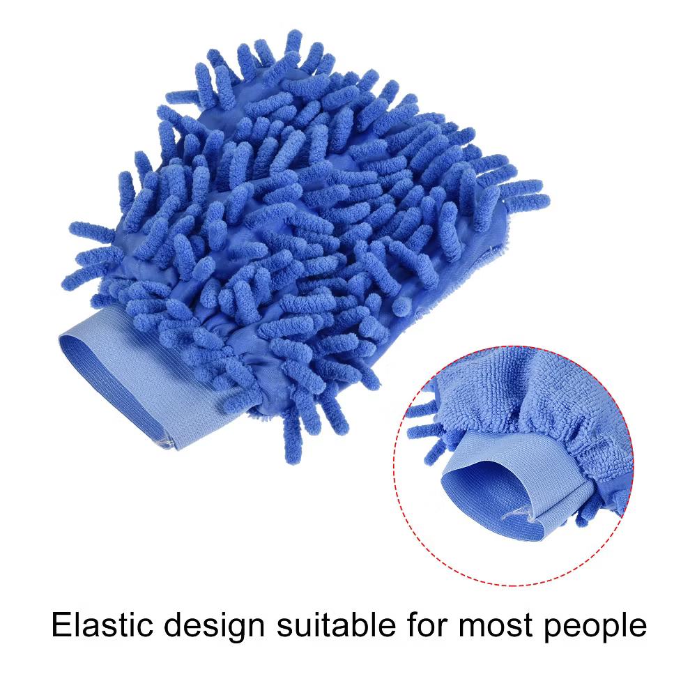 Home Kitchen Microfiber Chenille Reusable Scratch-Free Cleaning Gloves - Image 5