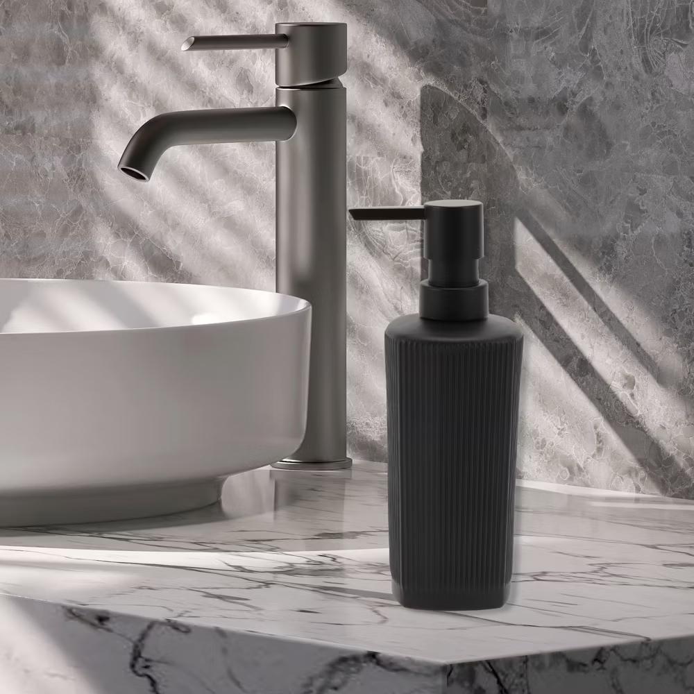 Classic Vertical Lines Soap Pump Dispenser for Bathroom 350ml 1 Pc - Image 6