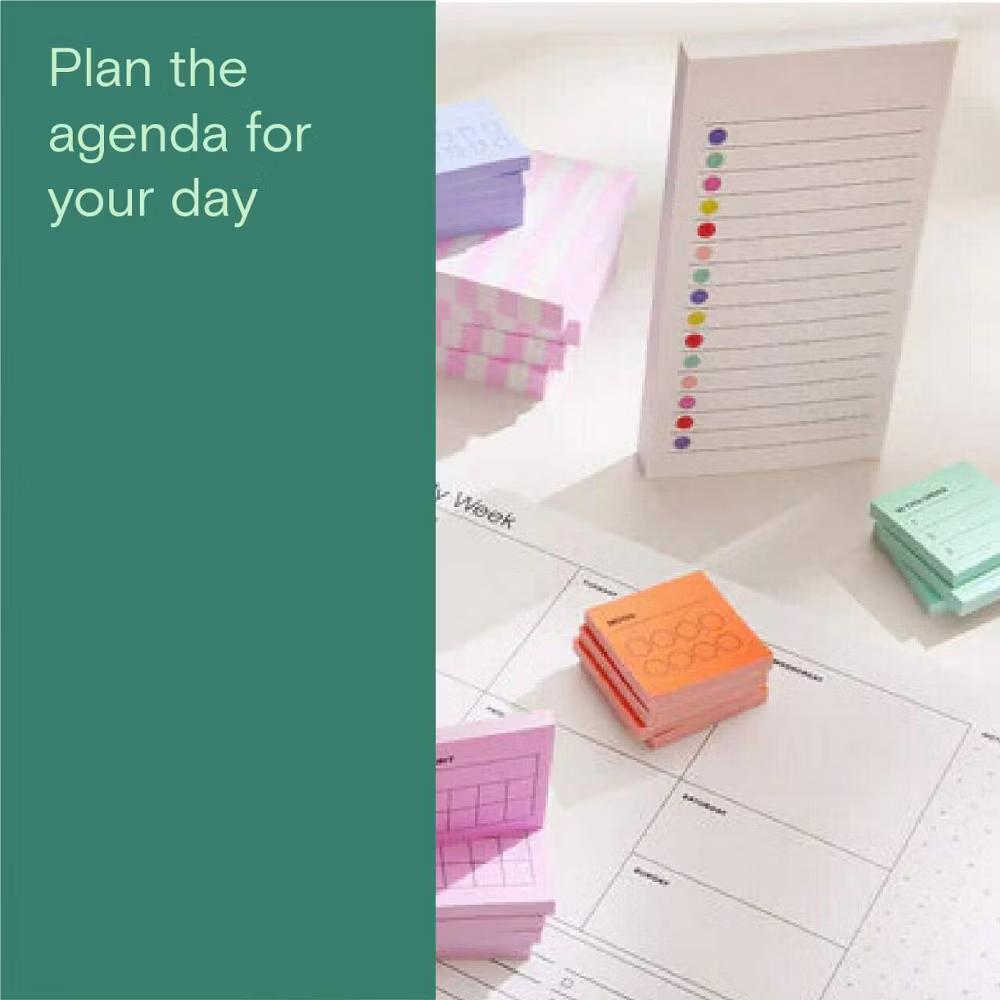 Noted by White Lined Notes with Colored Dots, Sticky Notes: 100 Sheets, 2.9x5.7", To-Do & Grocery List - Image 7