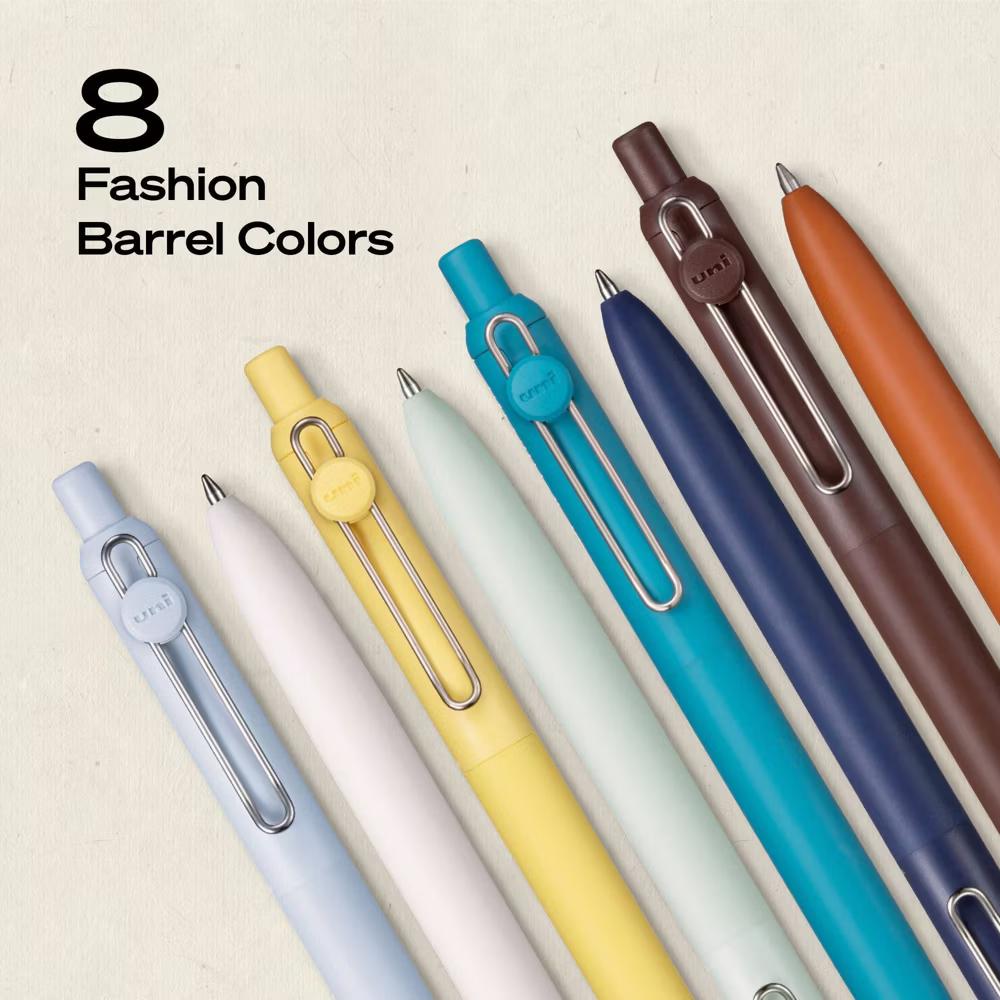 uniball Zento Retractable Liquid Gel Pens, 0.7mm Medium Point, Black Ink, Shoreline Barrel Colors, 8ct – Smooth, Quick-Drying Gel Ink - Image 8