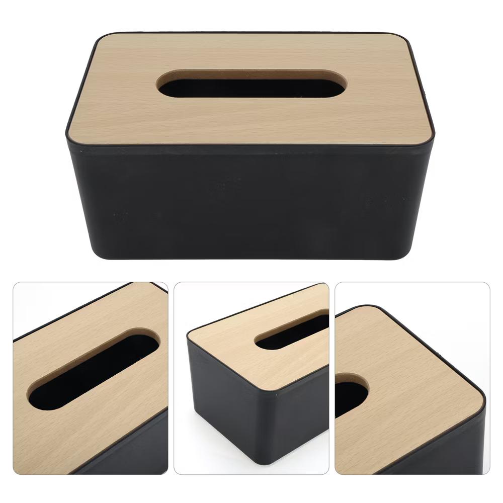 Wooden Lid Tissue Box Cover 1 Pc - Image 9