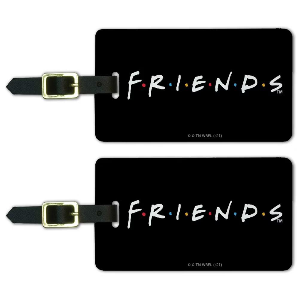 Friends Logo White Luggage ID Tags Set of 2 - Image 3