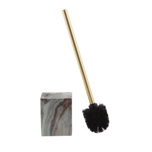 Agate Square Bowl Brush - Elle Décor: Polypropylene Toilet Brush & Holder Set, Cleaning Accessory