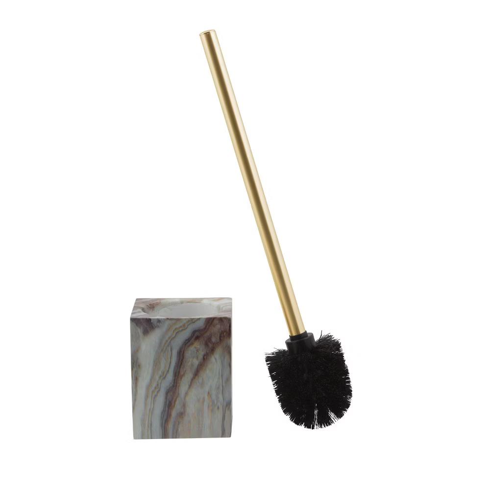 Agate Square Bowl Brush - Elle Décor: Polypropylene Toilet Brush & Holder Set, Cleaning Accessory