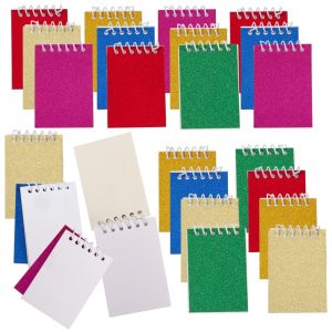 Playbees Mini Prism Spiral Notepads 2.25 3.5 Inches 24Pack
