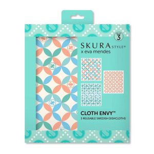 Skura Style Eva Mendes Swedish Dish Cloth - Pattern - 3pk