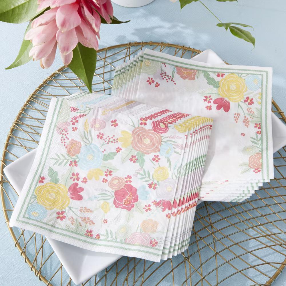 Garden Blooms 62 Piece Party Tableware Set (16 guests) | 00260NA-KIT - Image 4