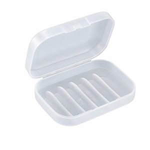 Transparent Soap Dish 4.72"x3.15"x1.57" Clear 1 Pc
