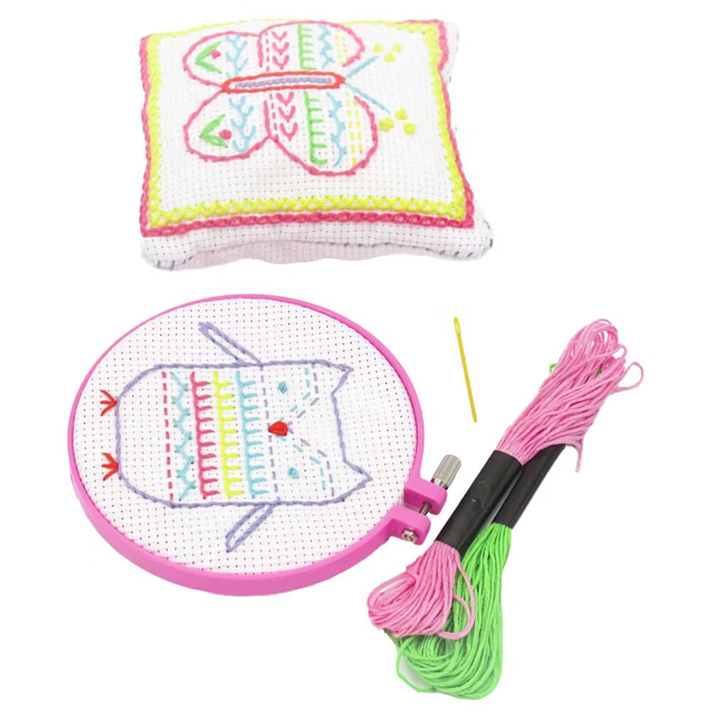 4M: Easy-To-Do Embroidery Kit - Learn 10 Skills, All-In-1 DIY Craft Set, Kids 8 - Image 6
