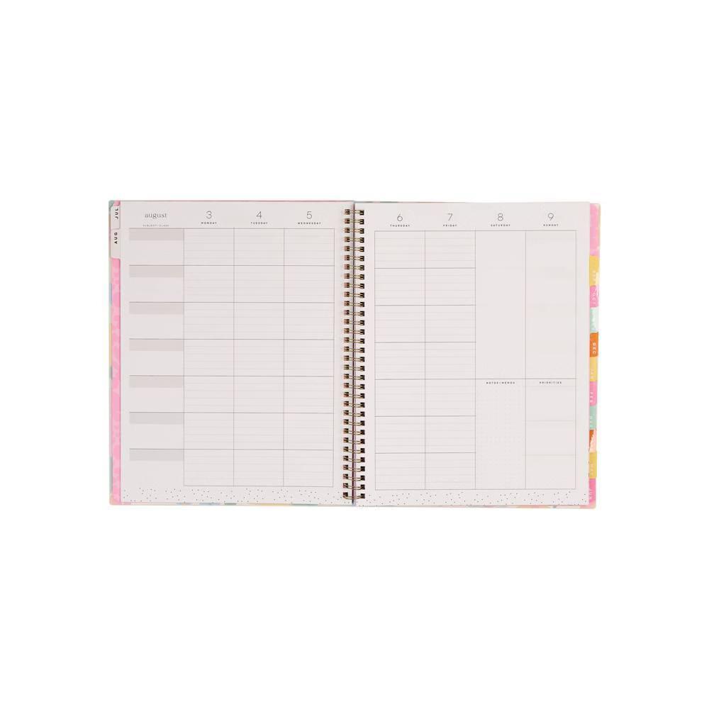 Happy Brands 2026-2027 9.375"x11.875" Organized Ditzy Garden Big 12 Months Twin Loop Dated Teacher Planner - Image 12