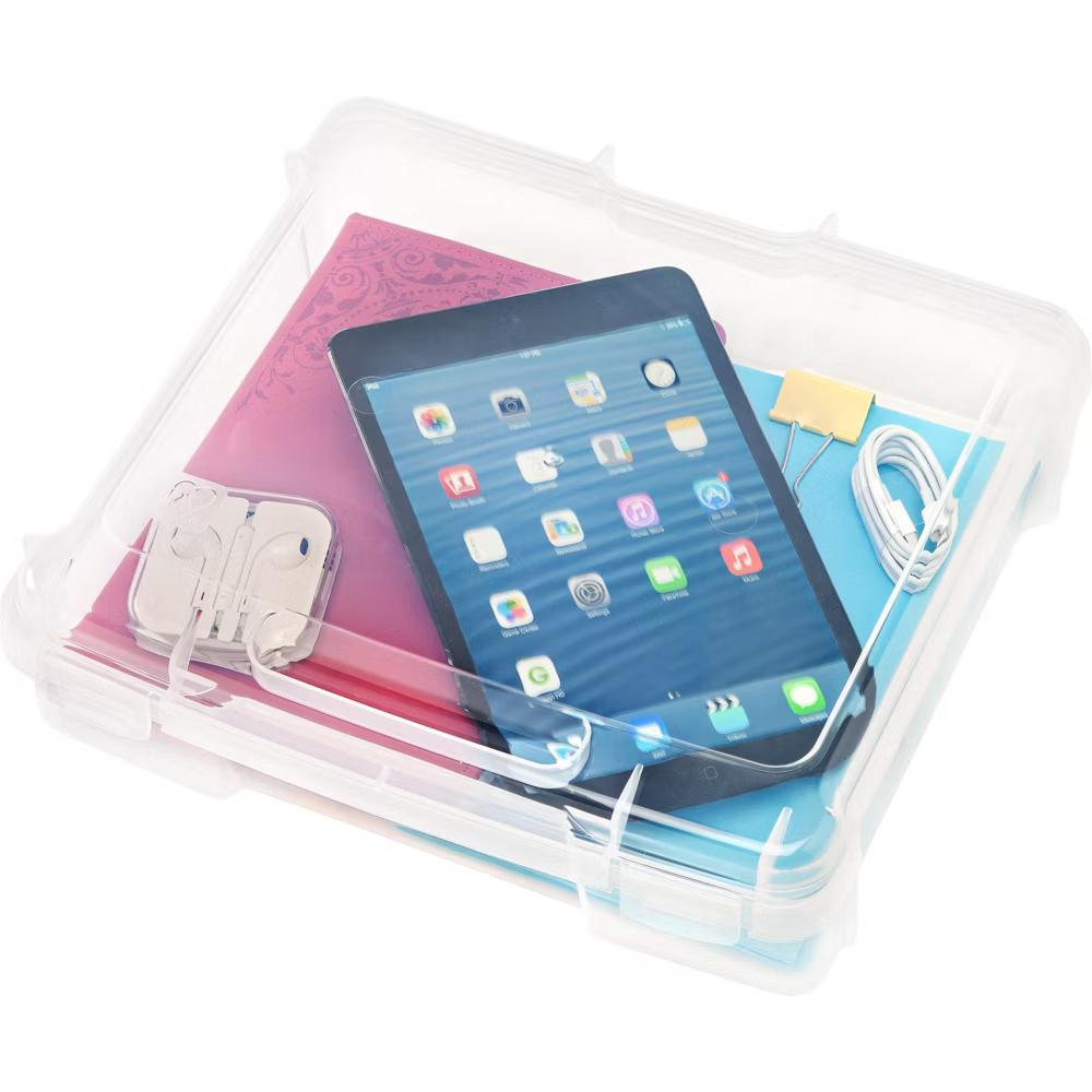 USA Paper Thick Portable Plastic Scrapbook Storage Snap Tight Cases - Image 44