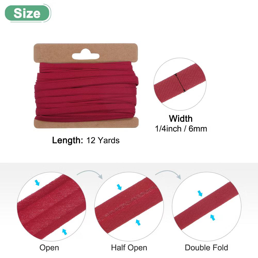 Cotton Durable Washable Double Fold Bias Tape Bias Tape 1 Pc - Image 32