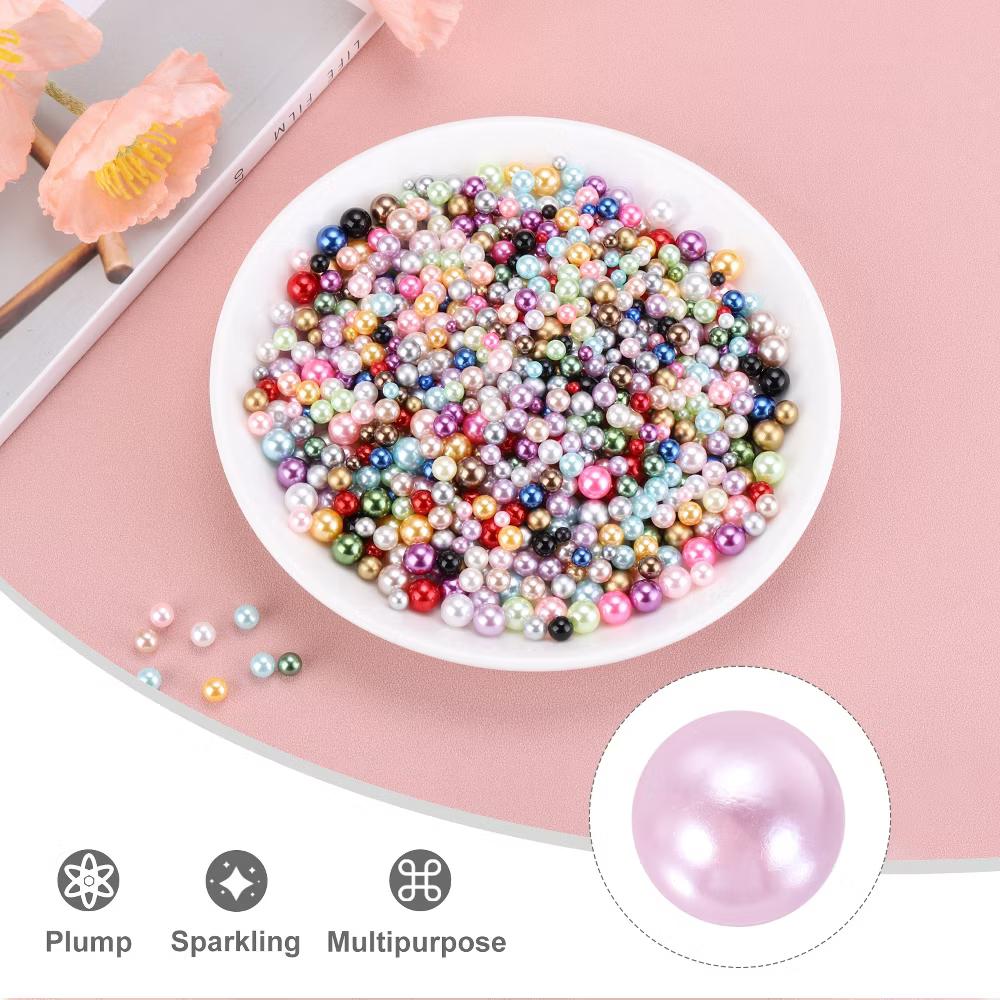 No Hole ABS Round Faux Pearl for Vase Fillers DIY Home Decoration 800 Pcs - Image 54