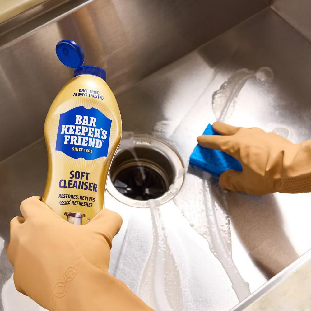 Bar Keepers Friend Non Bleach Soft Cleanser, Multipurpose Household Cleanser & Polish for Kitchen, Bath, Cookware & Outdoors - 26oz - Image 7