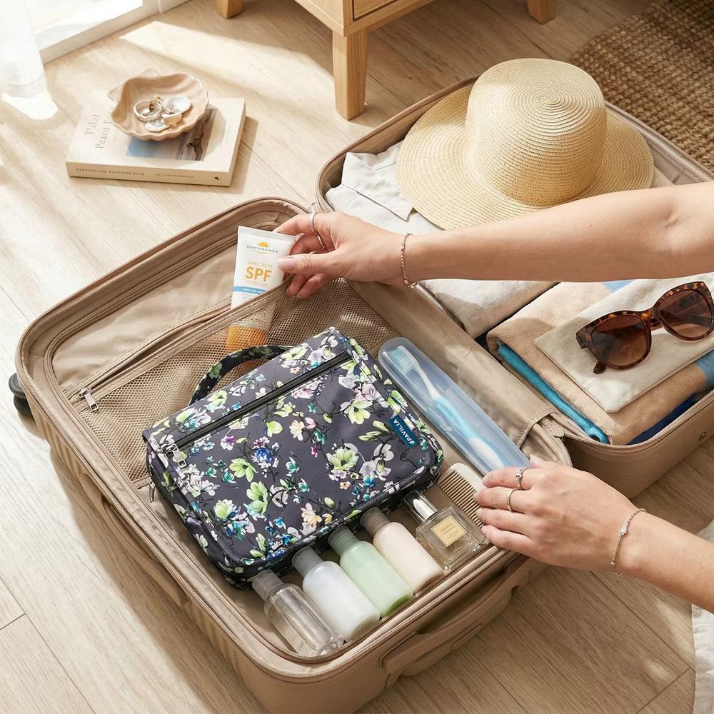 Hanging Toiletry Bag Women Men, Foldable Large Travel Cosmetic Organizer, Water Resistant Makeup Toiletries Essentials Kit - Image 26