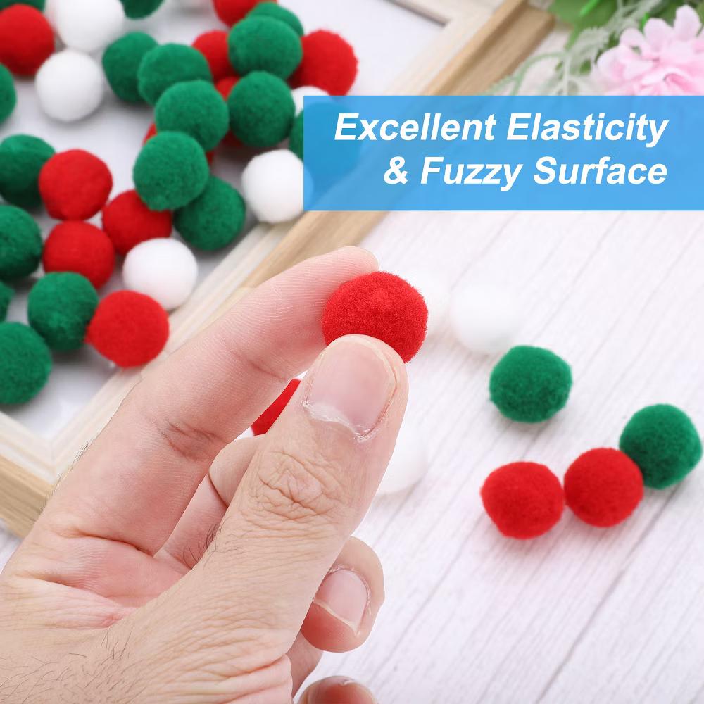 Creative DIY Craft Decorations Home Art Supplies Pom Poms 1.2" - Image 2