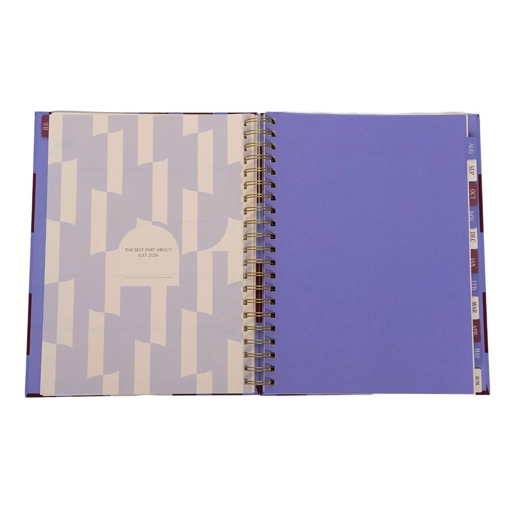 Pearhead 9.5"x11" 2026–2027 Weekly/Monthly Academic Planner with Stickers Purple/Maroon - Image 13