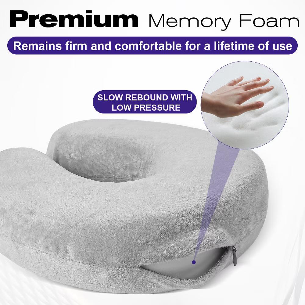 Neck Pillows for Travel Pillow Kids, Small Travel Neck Pillow Airplane, Foldable Memory Foam Neck Pillow for Car Sleeping Travel with Ear Plug - Image 2