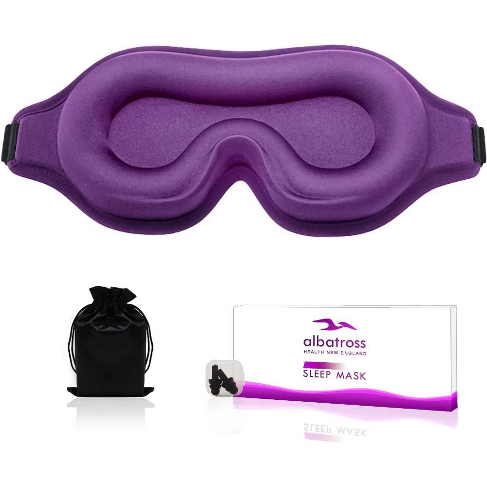 Albatross Health Sleep Eye Mask for Men and Women, Ideal for Lash Extensions, Travel Blackout Night Blindfold with Adjustable Strap - Image 42