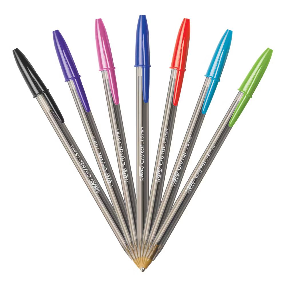 15pk Cristal Xtra Bold Ballpoint Pens 1.6mm Point Multicolor Ink: Back to School Supplies for Notes & Class - Image 2