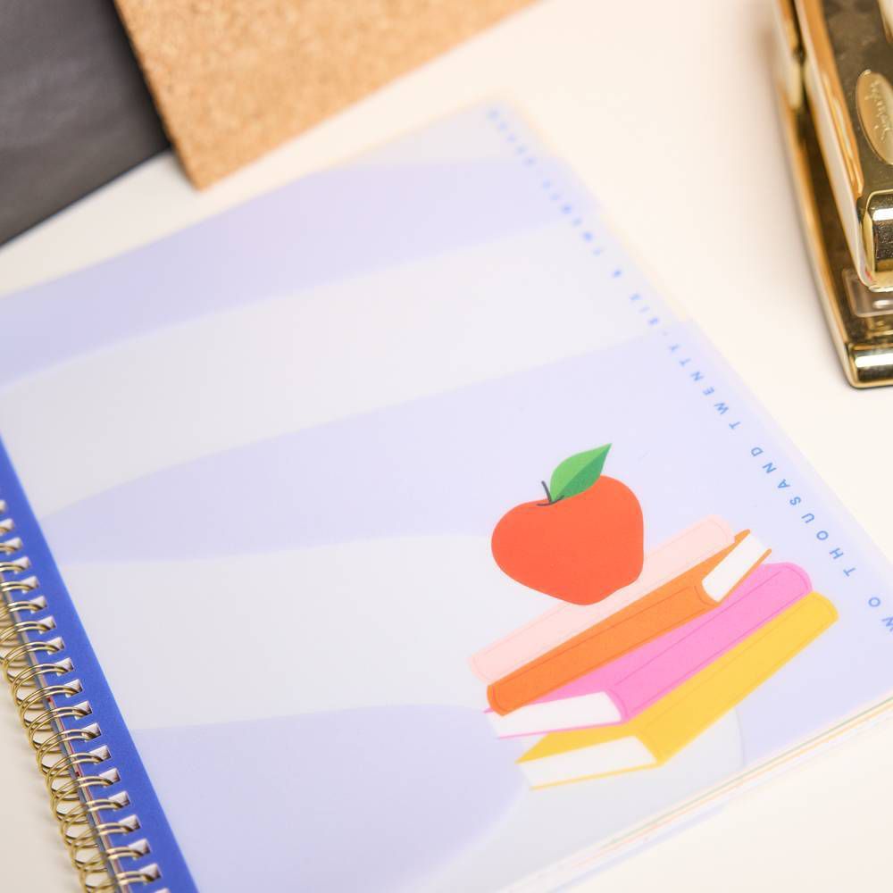 Happy Brands 2026-2027 9.375"x11.875" Organized Colorblock Pop Big 12 Months Twin Loop Dated Teacher Planner - Image 14