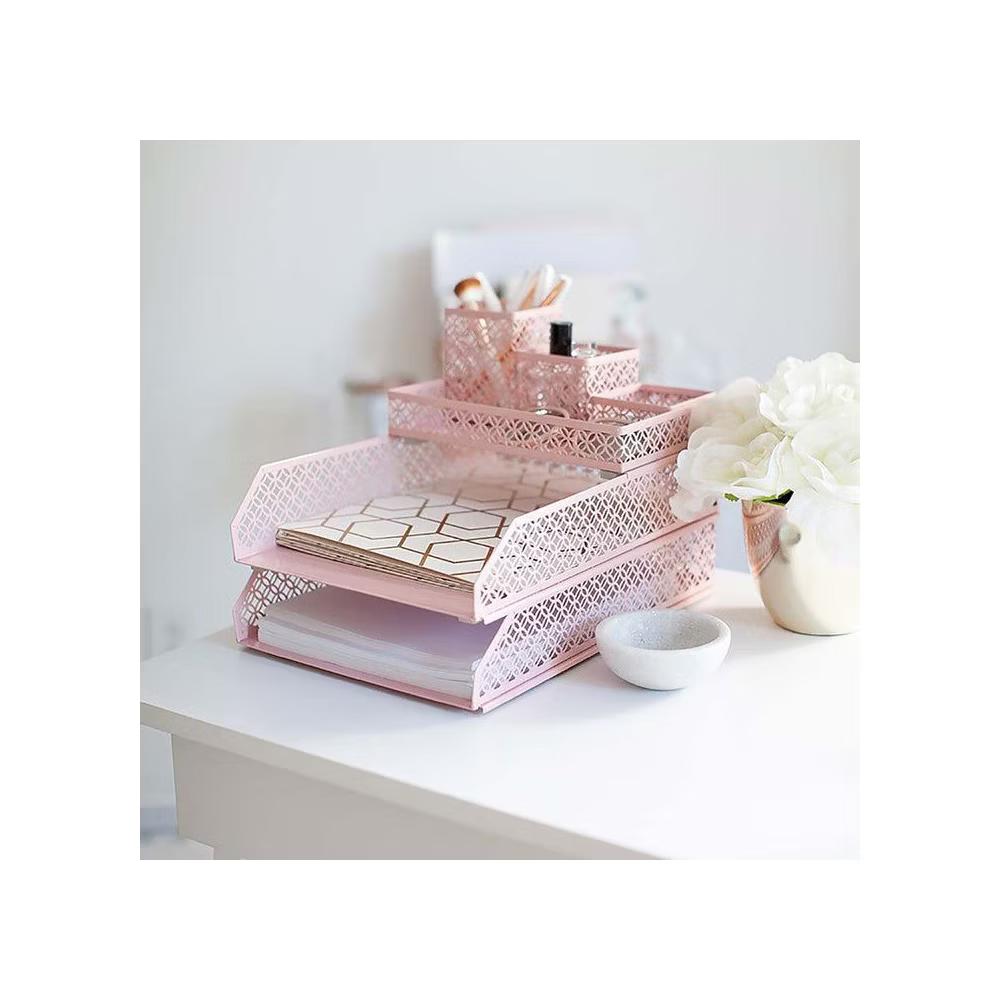 Blu Monaco 6 Piece Interlocking Desk Organizer Set - Image 25