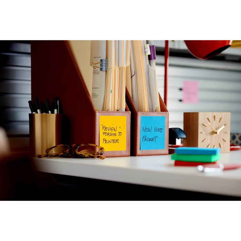5pk 3" 3" Super Sticky Notes 45 Sheets/Pad - Marrakesh Collection: Multicolor Office Supplies, Art & Design - Image 10