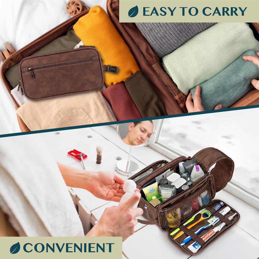 Toiletry Bag Women Men, Travel Toiletries Organizer Case, Essentials Shaving Dopp Kit, Cosmetic Make Up Accessories - Image 40