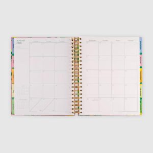 Pulsar Eco Products 9"x11" 2026-2027 Planner Large Hardcover Spiral Pink Lemons 15 months