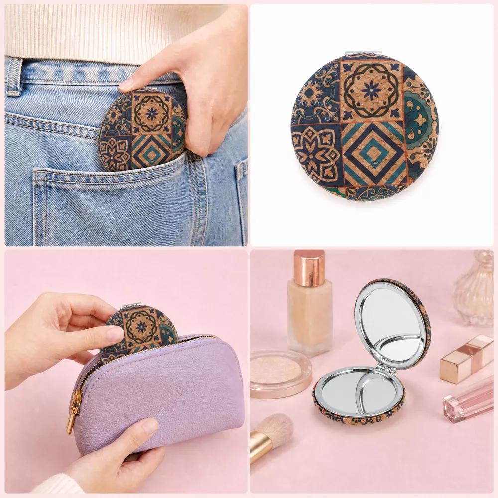 Folding Magnetic Double-Sided Round Makeup Mirror 1 Pc - Image 6