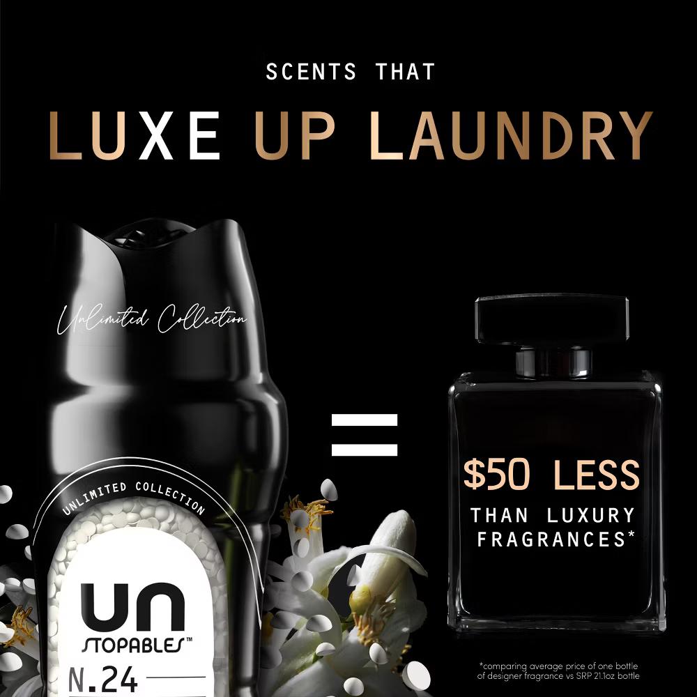 Unstopables Unlimited Collection In Wash Scent Booster Beads No. 24 Laundry Additives - Cashmere Citrus Amber - 21.1oz - Image 7