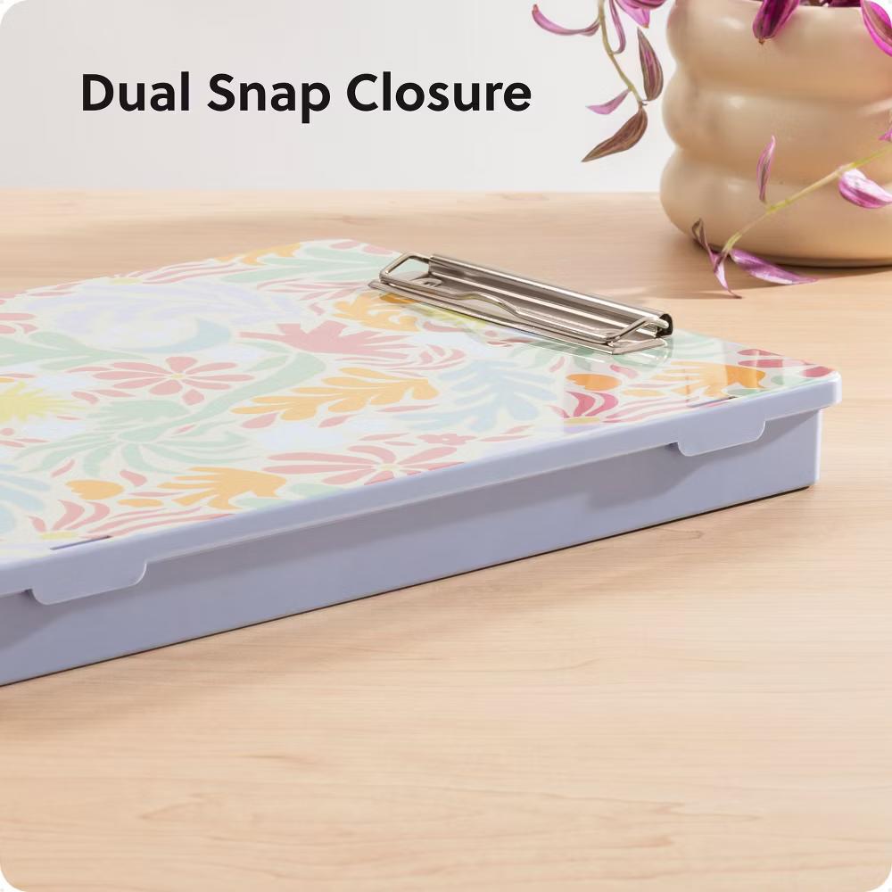 13" Floral Storage Clipboard Teacher Binder - Image 3