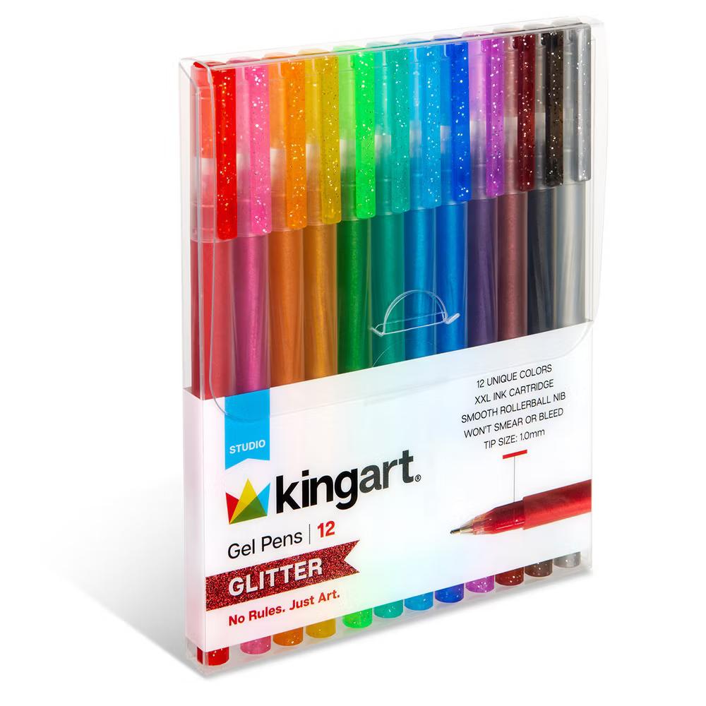 Gel Pens 12 Glitter Colors - Image 3