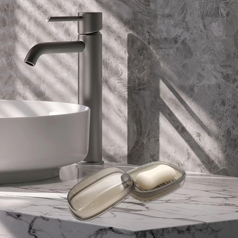 Double Layer Soap Dish with Cover 5.51"x4.13"x2.52" 1 Pc - Image 8