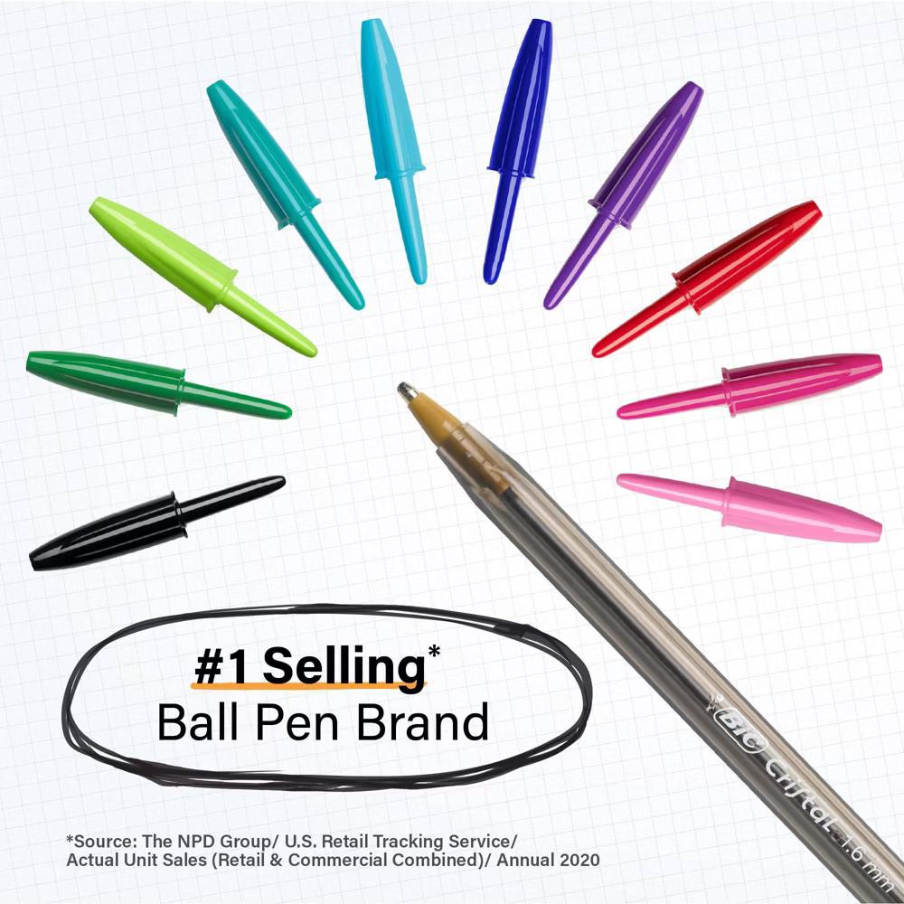 15pk Cristal Xtra Bold Ballpoint Pens 1.6mm Point Multicolor Ink: Back to School Supplies for Notes & Class - Image 3