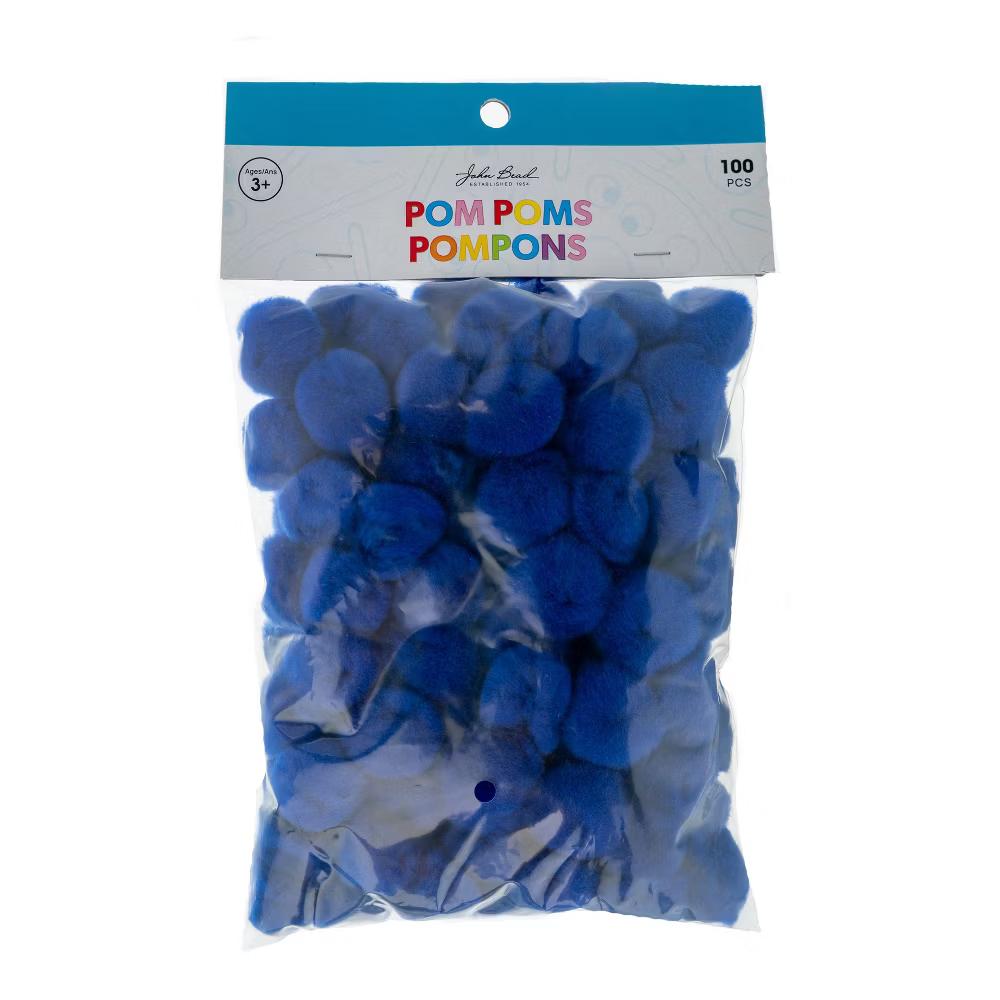100ct Mini Pom Poms for DIY Arts and Crafts, Tiny Acrylic Poms Craft Embellishments (1 inch) - Image 7