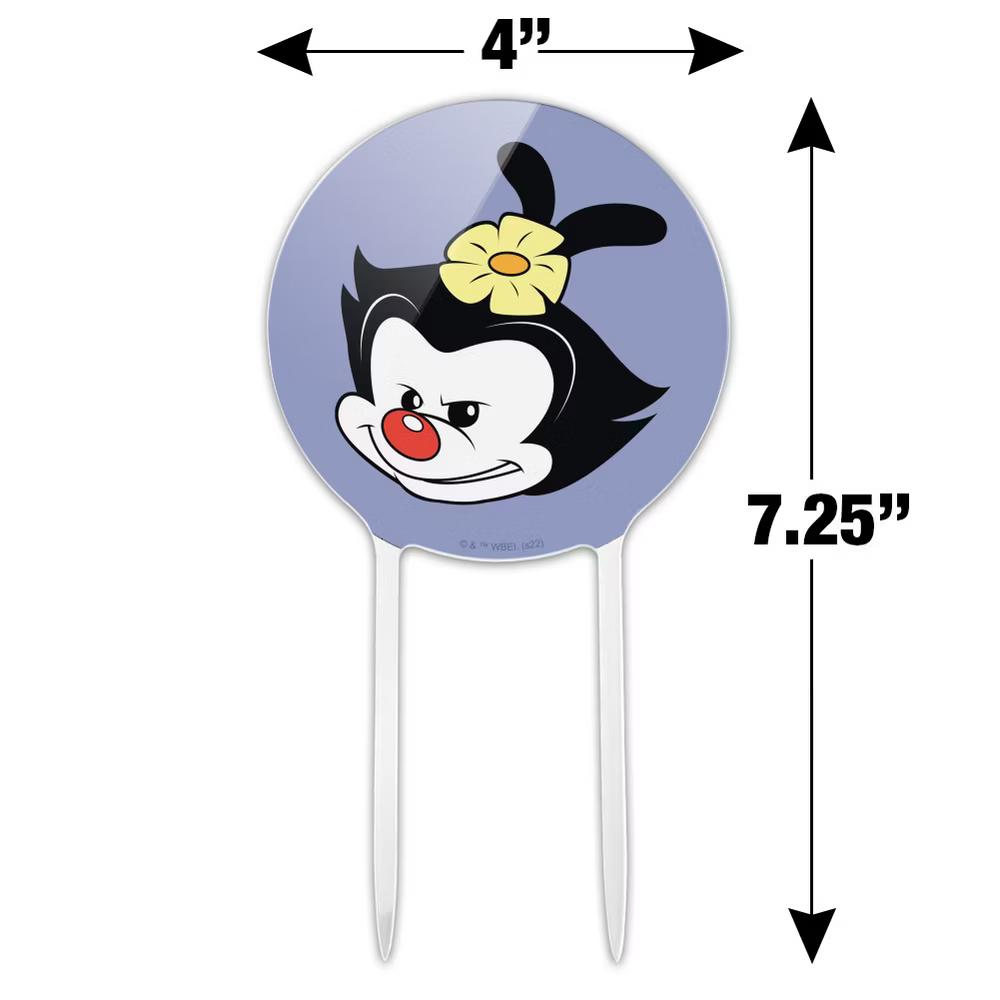 Dot Head Acrylic Cake Topper Party Decoration for Wedding Anniversary Birthday Graduation - Image 2