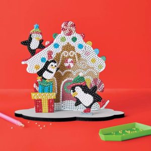 Christmas Craft Gem Art Holiday Scene