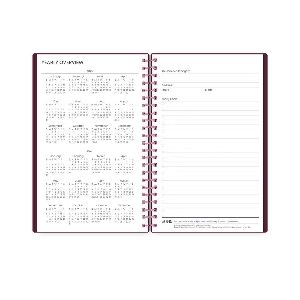 Blue Sky 2026 Weekly/Monthly Planner 5"x8" Elvy - Image 2